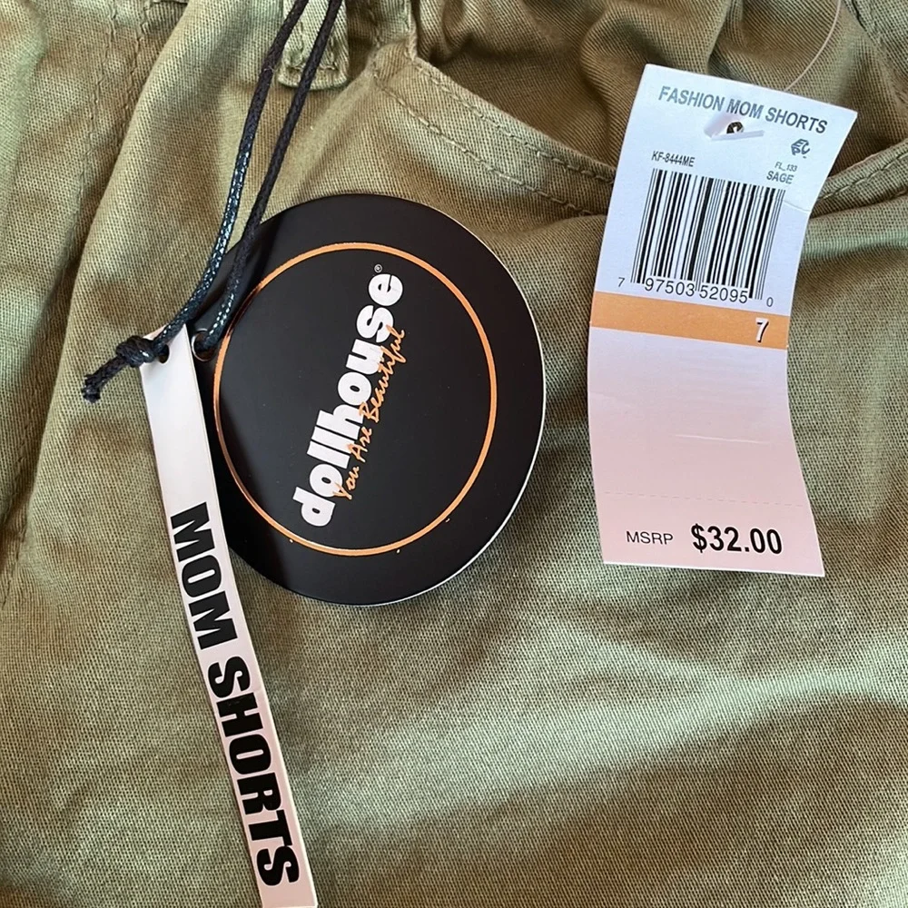 NWT Dollhouse paper bag high waist mom shorts size 7/8W - Picture 5 of 5